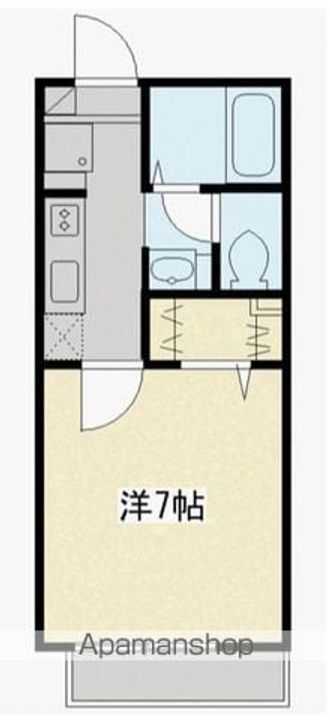 東京都東中市宮町3丁目の賃貸アパート207の間取り