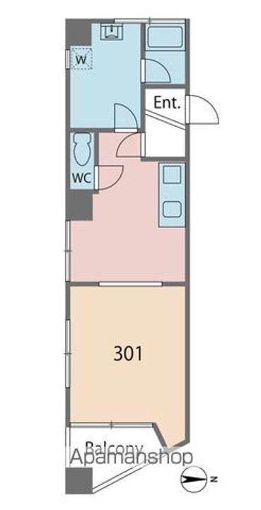 モナガーデニング301の間取り