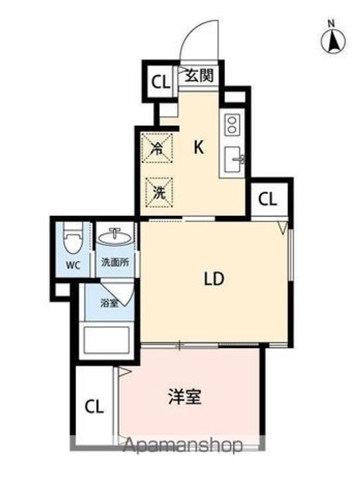 WOOD CREST AMANUMA RESIDENCEの間取り