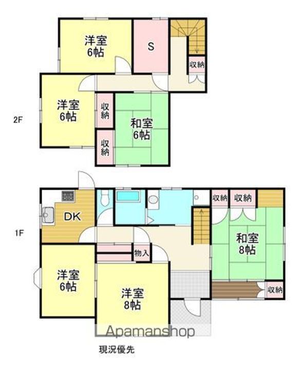 広島県福山市御幸町大字中津原(一戸建)の賃貸物件戸建ての間取り