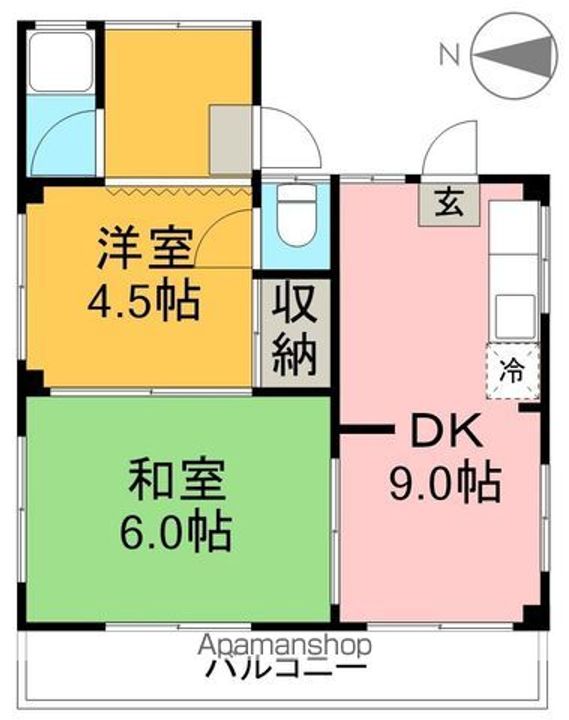 第一日之出ハイツの間取り