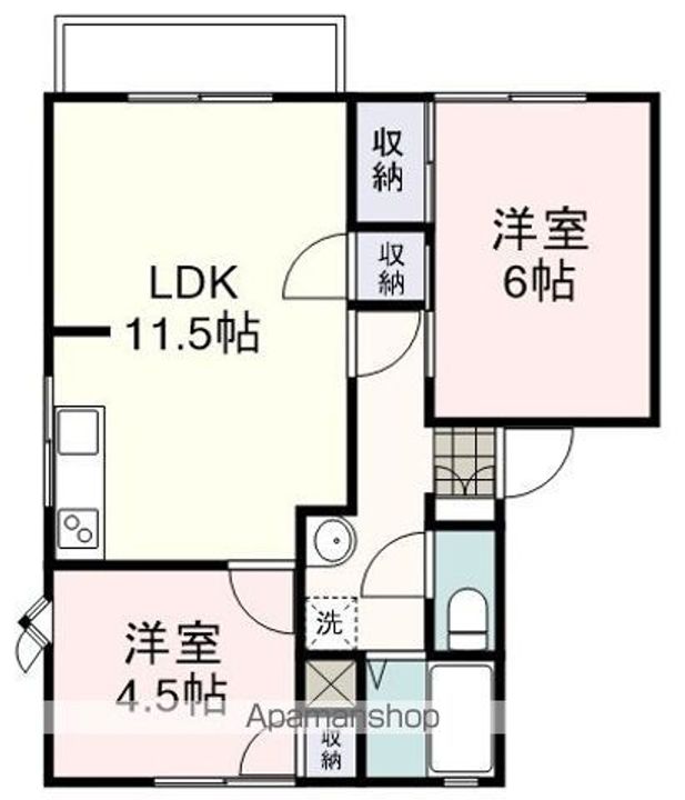 サンシャイン渡辺Cの間取り