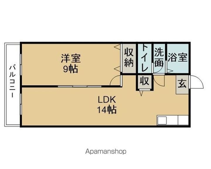 中丸ビル2Dの間取り