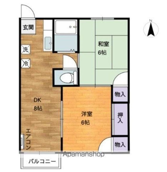 コーポ藤岡Aの間取り