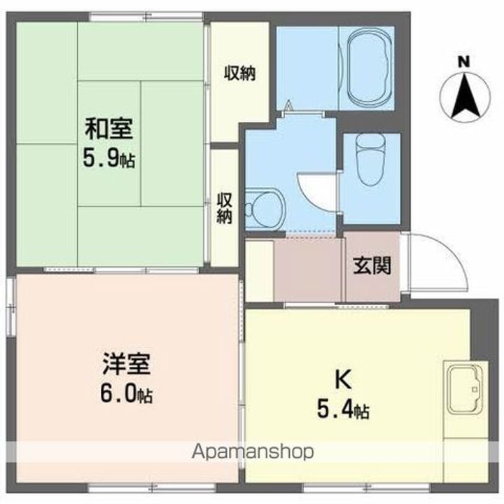 グレースフル赤坂Bの間取り