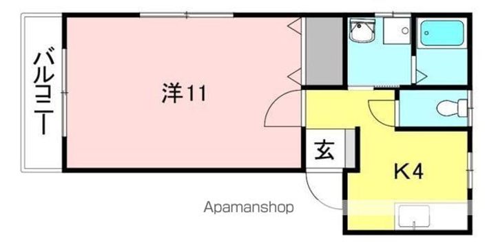 グランシャリオ南斎院101の間取り