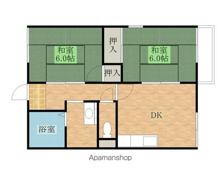レインボー松本A棟・BA201の間取り