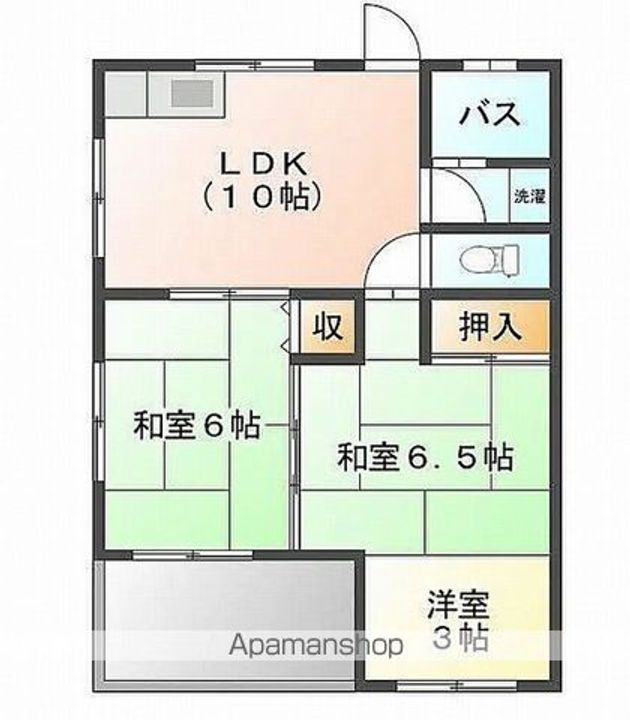 コーポ祐302の間取り