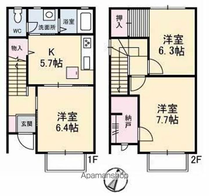 ニューカム21の間取り
