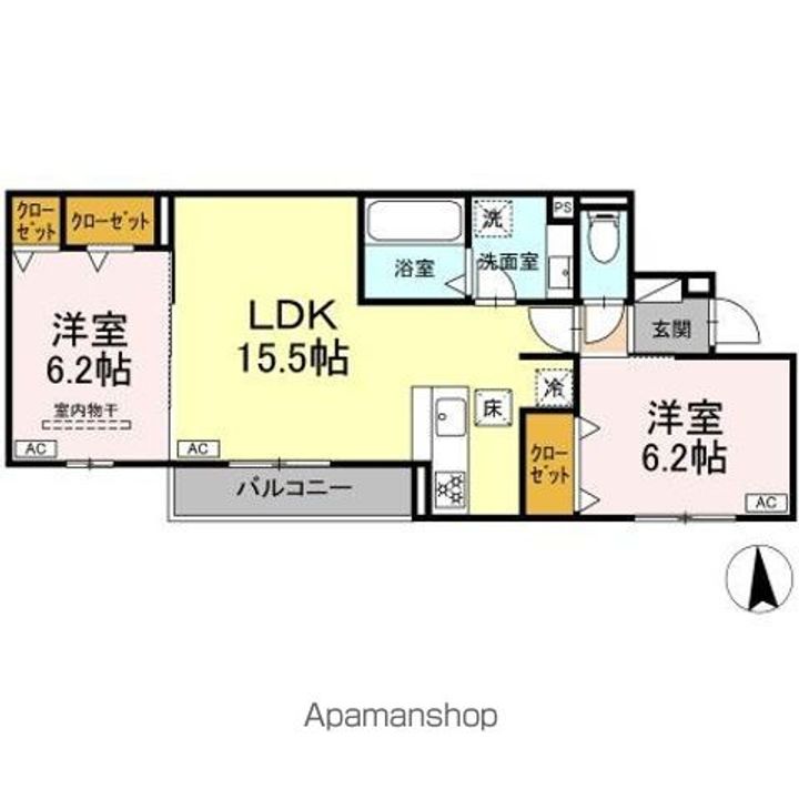 LACASA 天龍川町の間取り