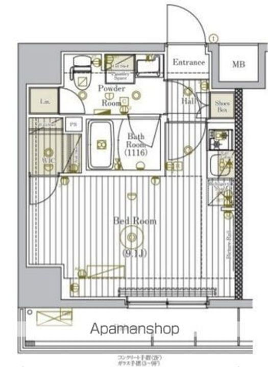 ミライズ新小岩マーロの間取り