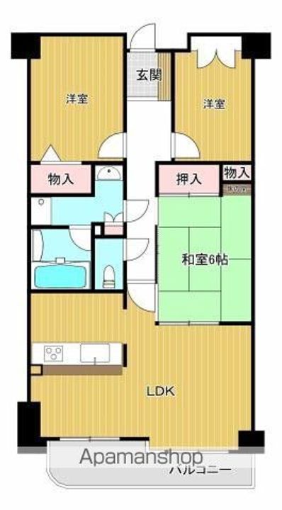 サンハイツ大手町の間取り