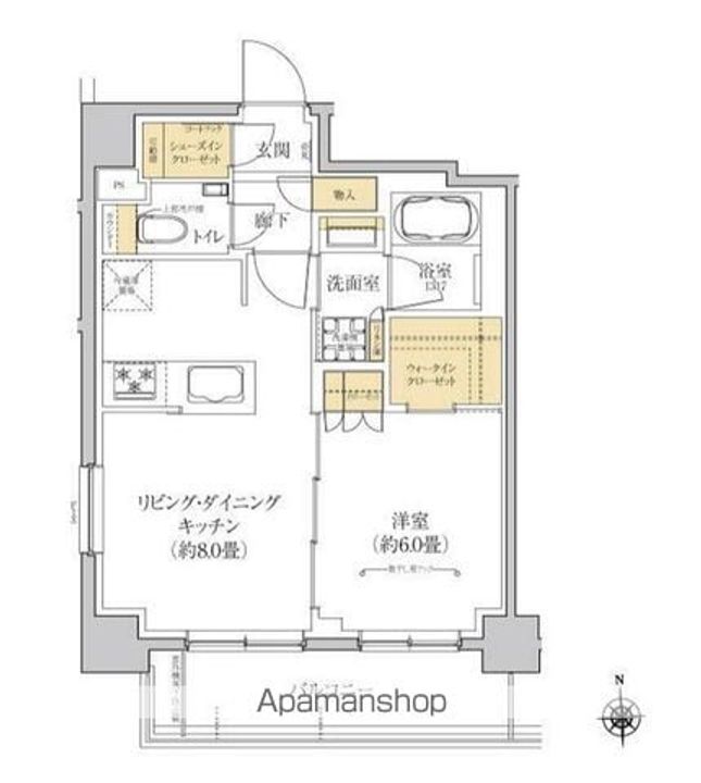 グレーシアフィット横浜901の間取り