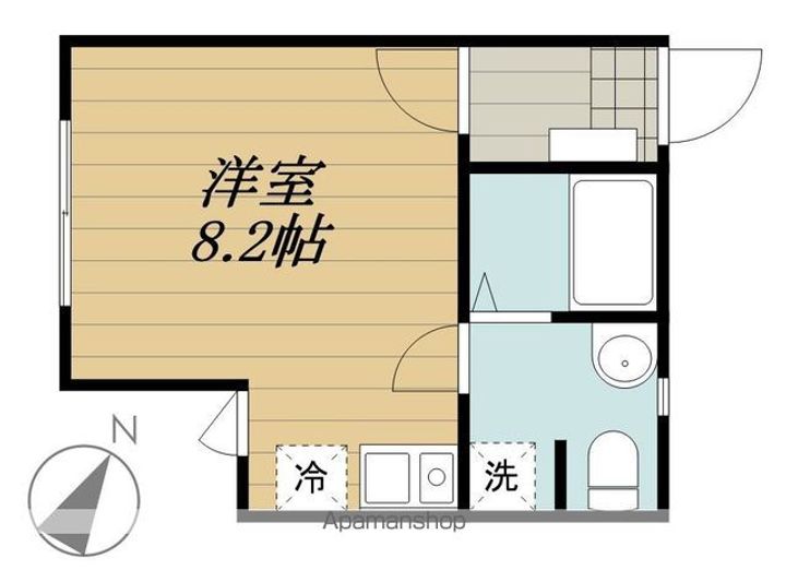東京都福生市大字福生の賃貸アパートの間取り