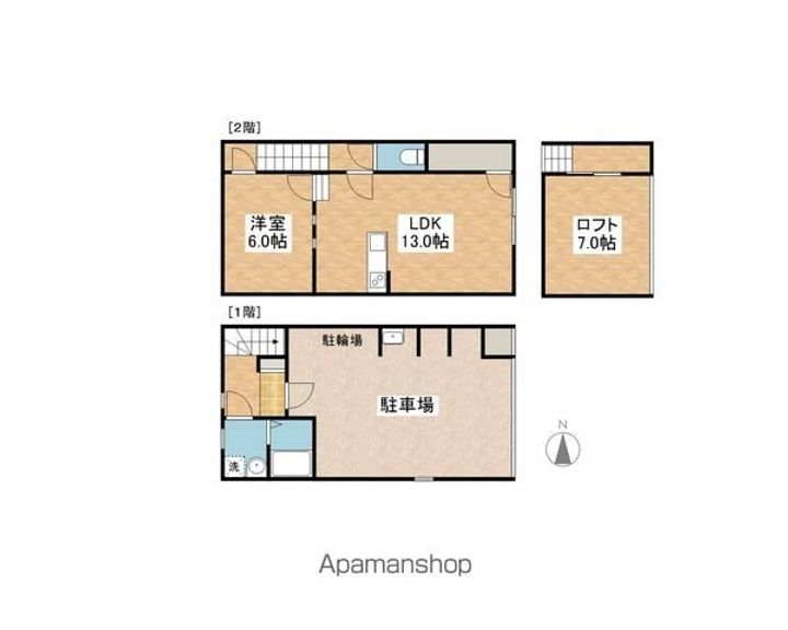GARAGE D’S KUME2の間取り