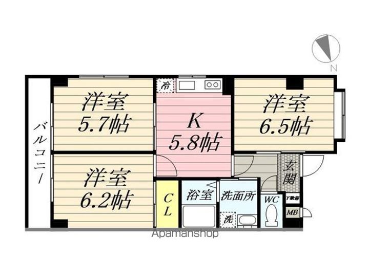 ウィングヒル401の間取り