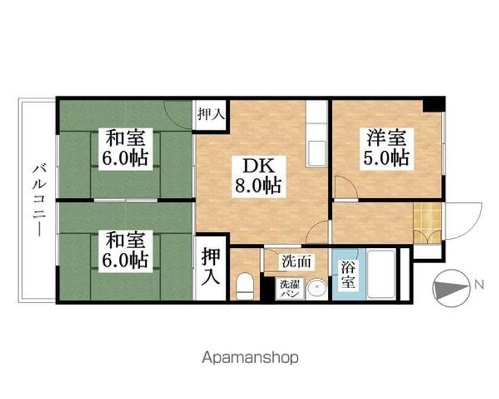 グランメゾン金城803の間取り