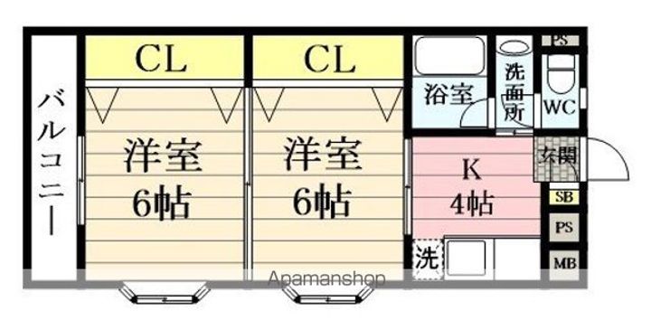 宮城県仙台市青葉区柏木1丁目の賃貸マンションの間取り
