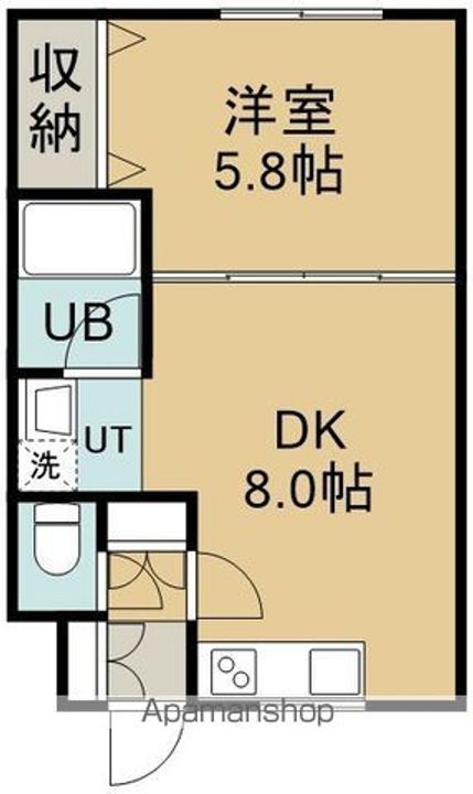 グロリアハイツ深堀305の間取り
