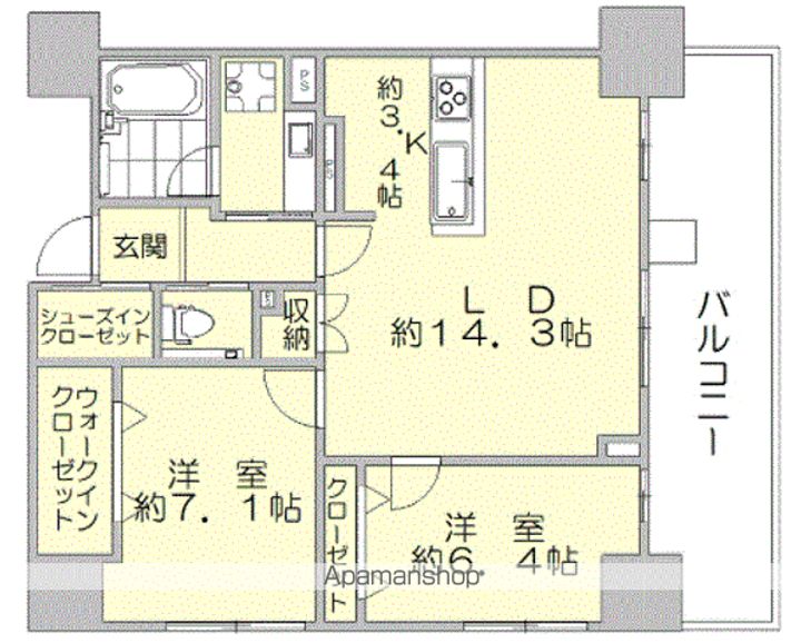 ゼクシオン博多の間取り