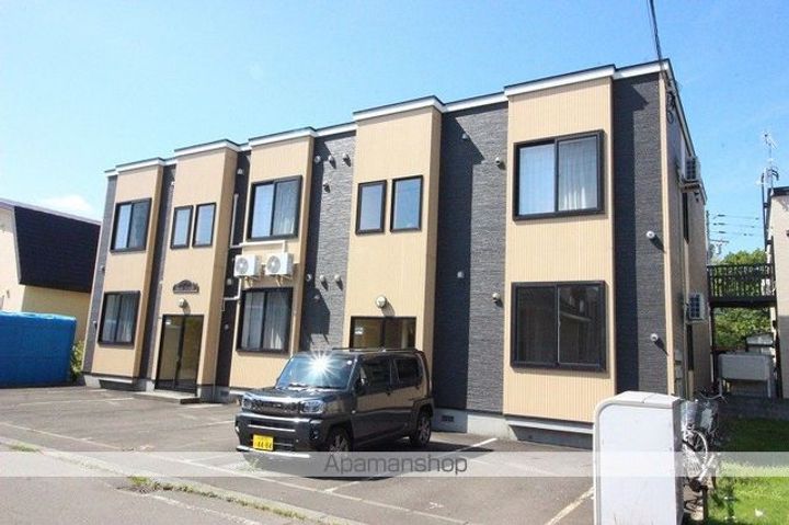 北海道恵庭市黄金中央3丁目の賃貸アパートの外観