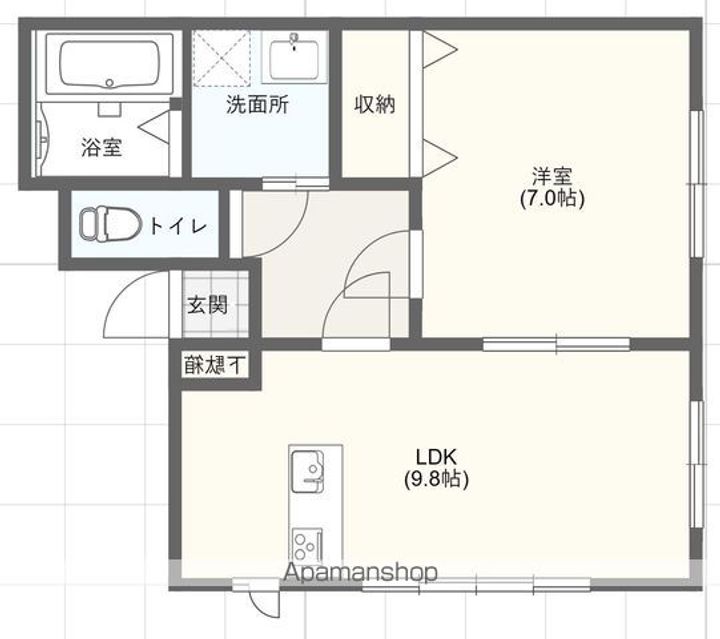 バイスメルチバ Ⅱの間取り