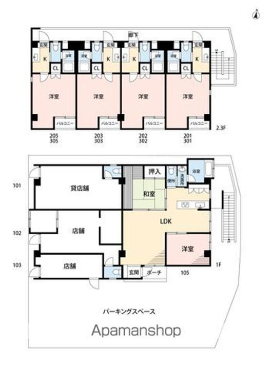 シエル城南の間取り