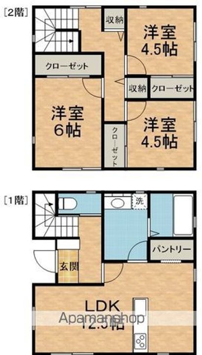 長野県大町市常盤(一戸建)の賃貸物件戸建ての間取り