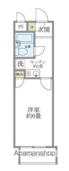東京都世田谷区松原1丁目の賃貸マンションの間取り