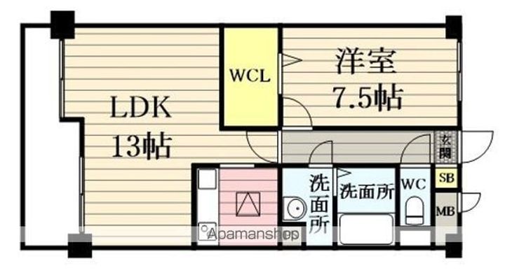 上杉五番館358の間取り