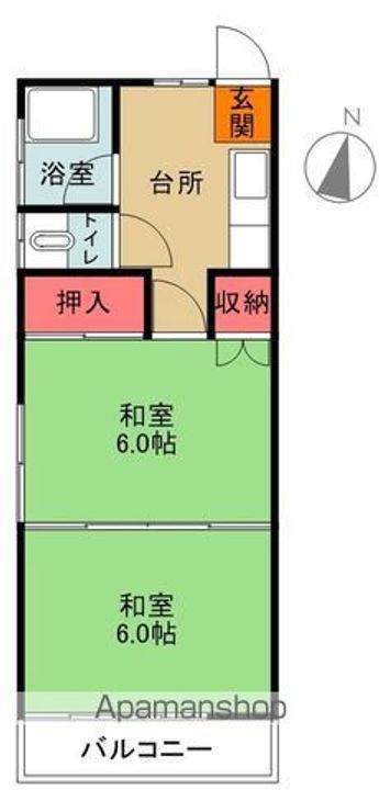 サカイコーポ201の間取り