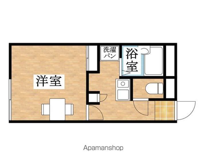 レオパレス蝉屋105の間取り