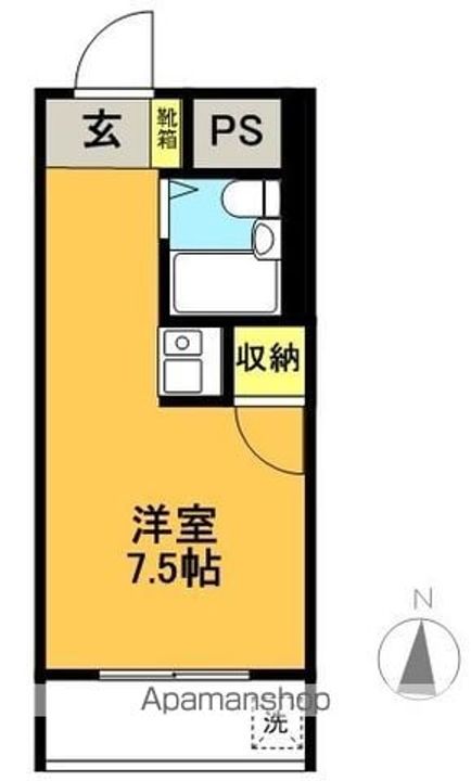 東京都杉並区浜田山2丁目の賃貸マンションの間取り