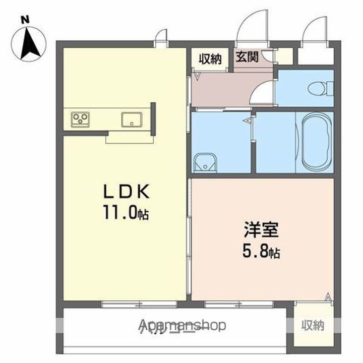 グランマスト松山の間取り