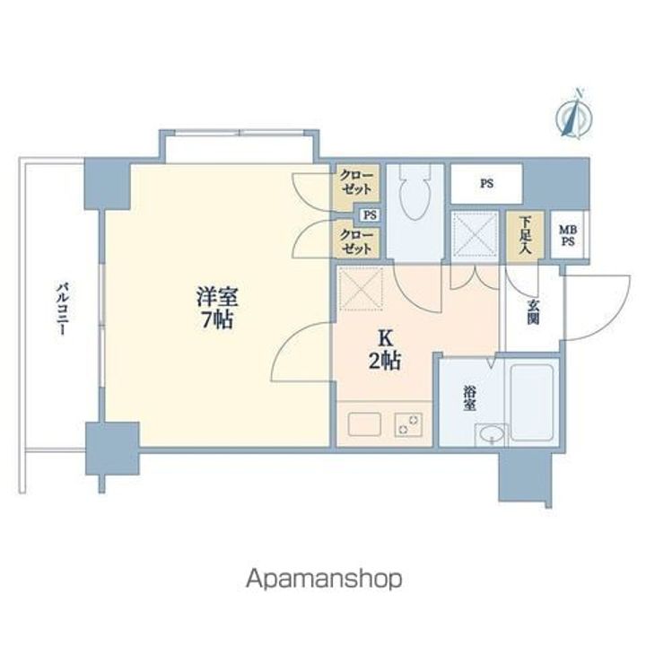 東京都杉並区荻窪5丁目の賃貸マンションの間取り