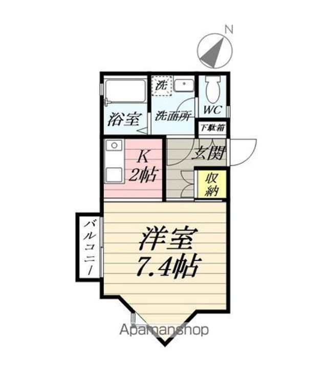 ハイツ雄山の間取り