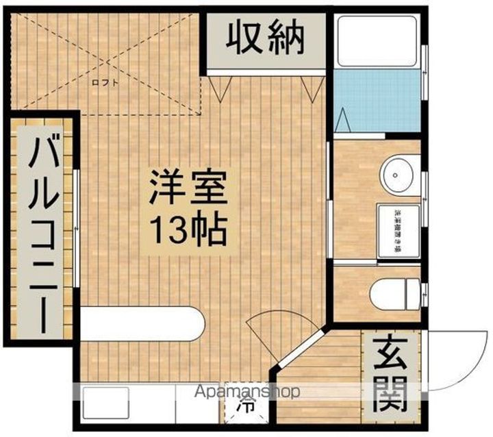 静岡県浜松市中央区助信町の賃貸アパートの間取り