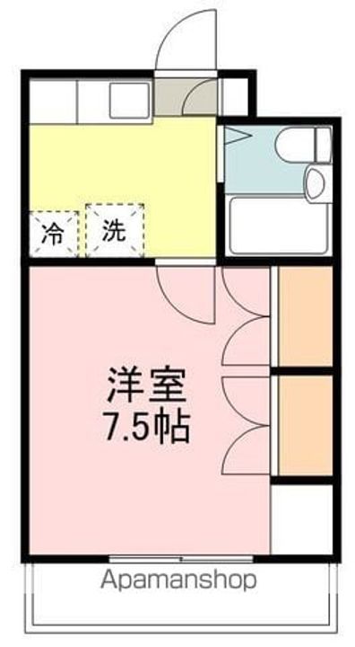 コーポ宮町207の間取り