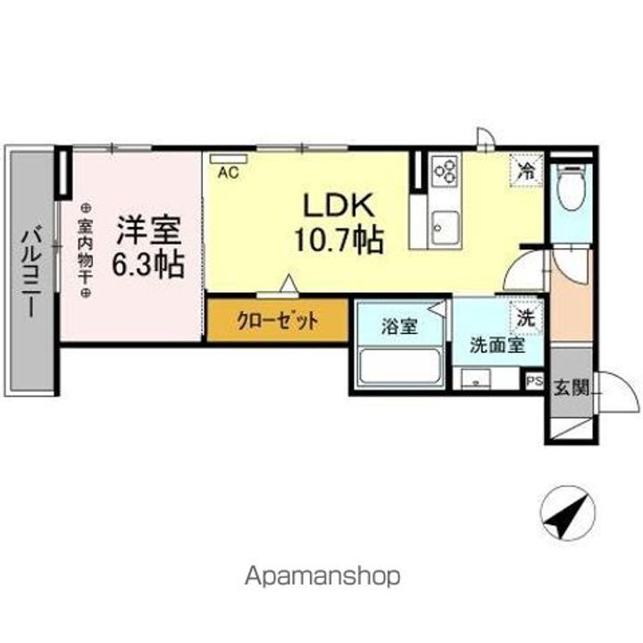 エスペランサ春岡303の間取り