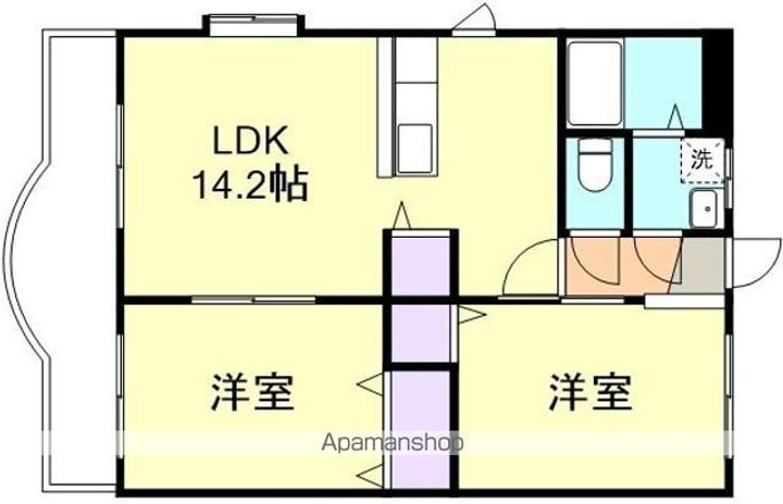 グランメールKの間取り