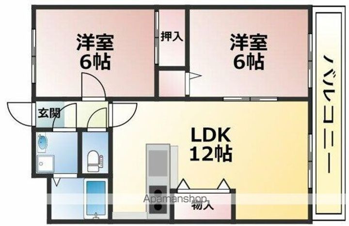 メジャーコートMYの間取り