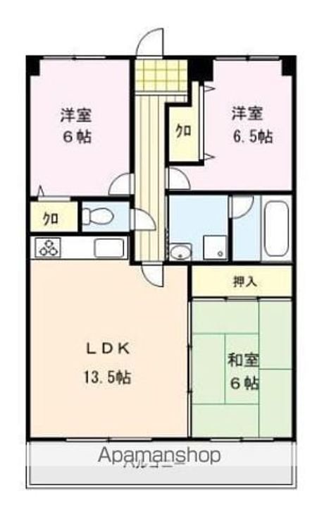 アザレ久留米の間取り