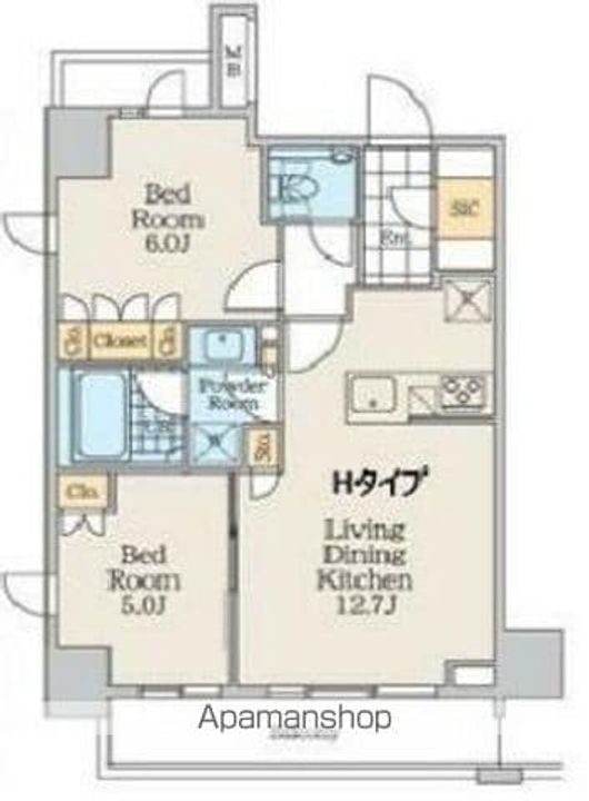 クレストコート中野富士見町の間取り