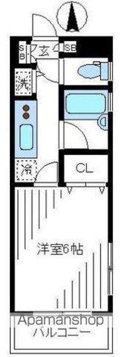 東京都中野区中野3丁目の賃貸マンションの間取り