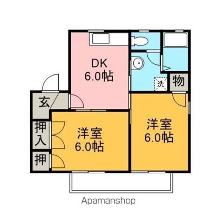 サンハイツVB棟101の間取り