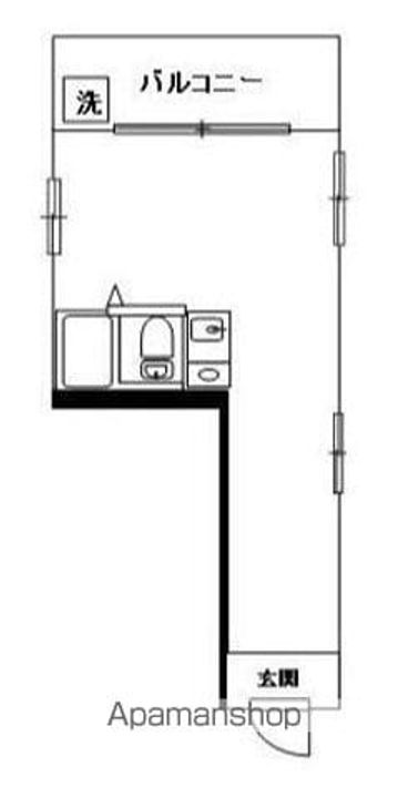 東京都杉並区和田2丁目の賃貸マンションの間取り