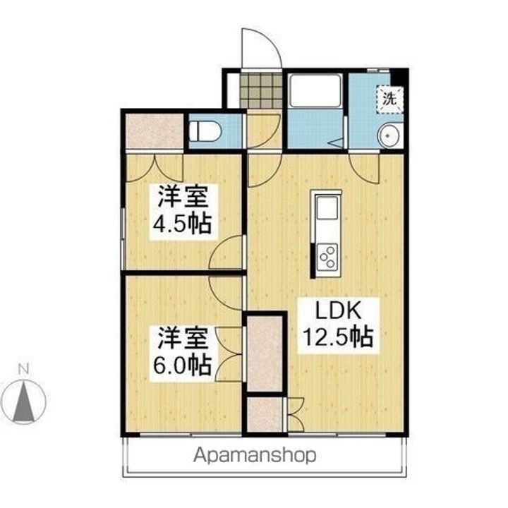 西岡プラザ406.の間取り
