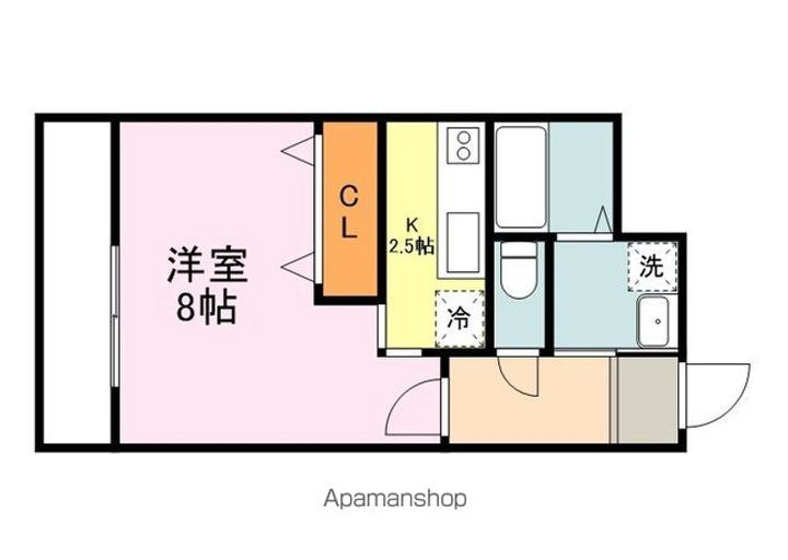 広島県尾道市瀬戸田町中野の賃貸マンション1-Bの間取り