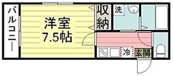 Best Stage新狭山303号室の間取り