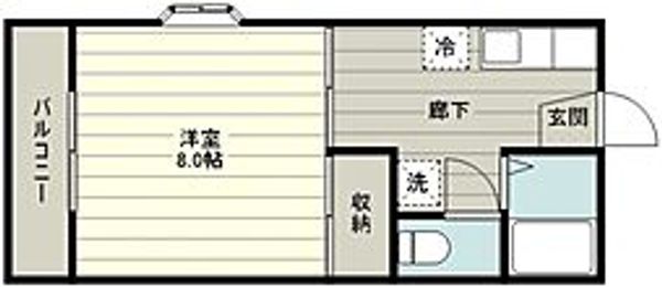リヴレーヌ壱番館の間取り